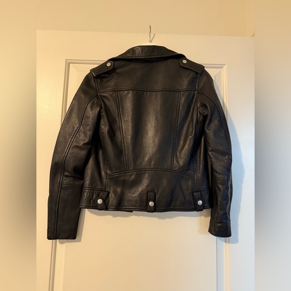 Mango Pre-owned Faux leather jacket - black size us xxs - Picture 4 of 16